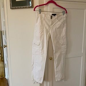 Anthropologie Sanctuary White Cargo Pants